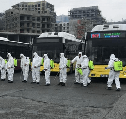 Corona Virüse Karşı HGS SOSYAL HİZMETLER Dezenfekte Hizmeti